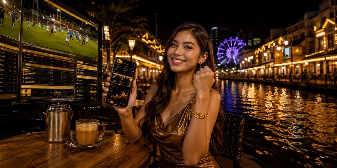 Pemain mengakses meja Poker myspin88 melalui telefon bimbit di Melaka